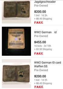 fake nazi ID