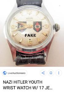 fake nazi wrist watch
