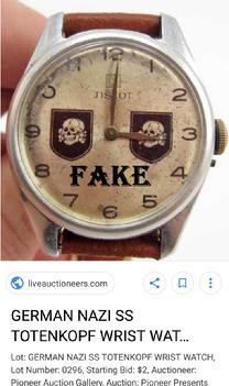 fake nazi wrist watch