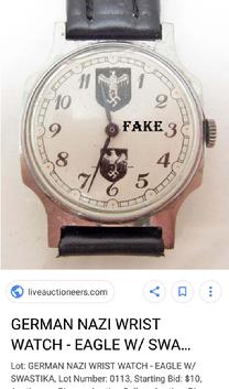 fake nazi wrist watch