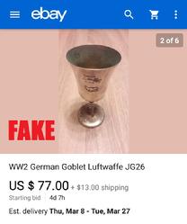 Fake Nazi Goblet