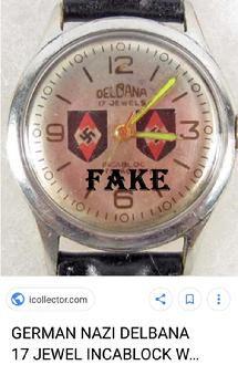 fake nazi wrist watch