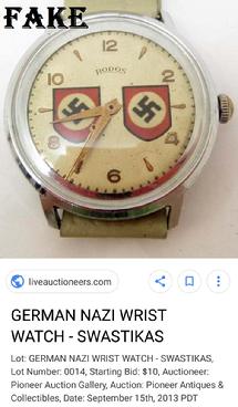 fake nazi wrist watch
