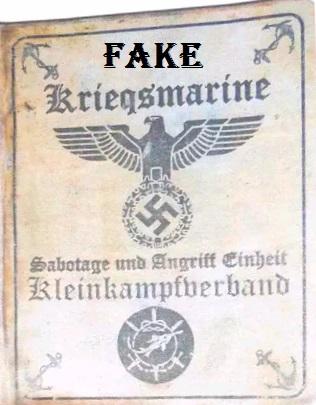 Fake Nazi ID, WW2 fakes, Nazi Passbook