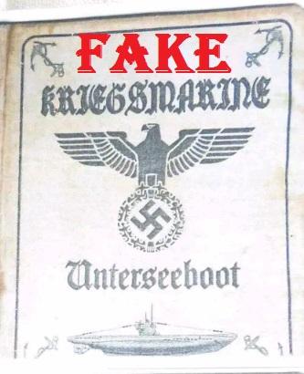 Fake WW2 Nazi ID, Fake Passbook, 