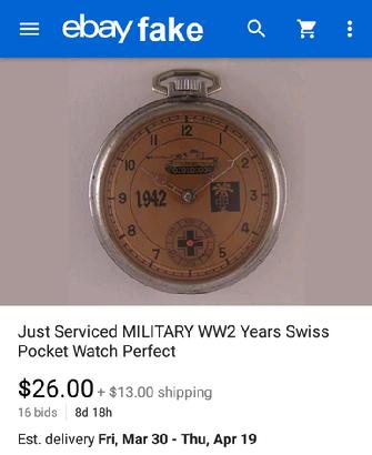 Bulgarian fake nazi watch