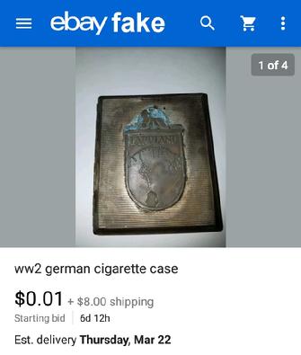 ww2 german cigarette case