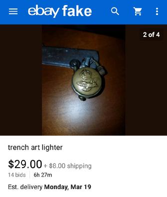 nazi ww2 trench lighter