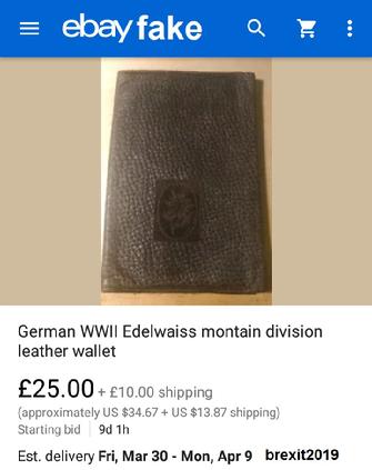 Nazi Fakes on ebay