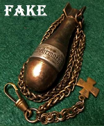 German Brass Air Bomb Trench Lighter