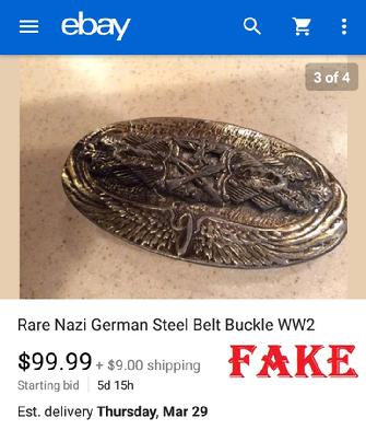 Nazi Belt Buckle, fake, WW2