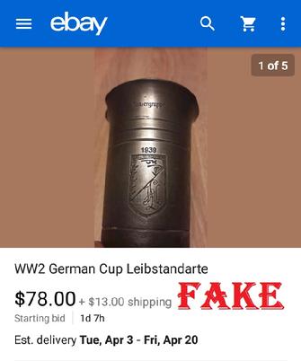 zeros777, Nazi Fakes, Fake Nazi Silverware, Fake Eva Braun
