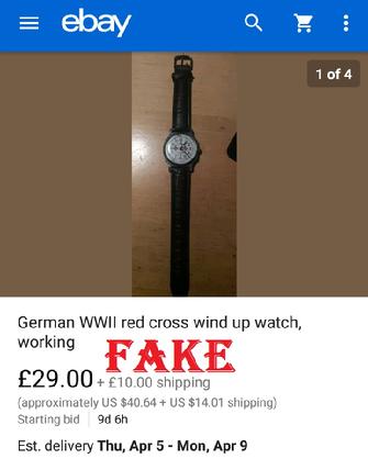 Brexit2019, fake nazi items, ebay fakes, WW2 fakes, German WW2 military fakes