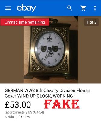 brexit2019 fakes, ebay fakes, nazi fakes, WW2 fakes, fraud online