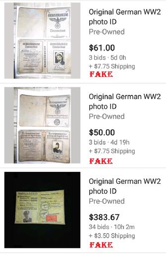 fake nazi IS on ebay