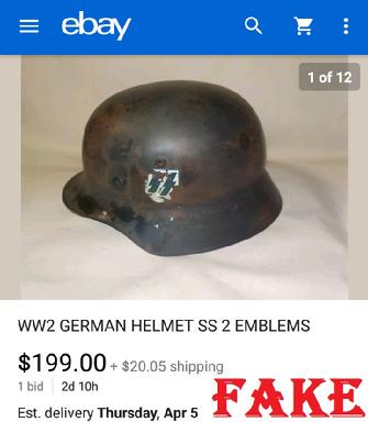 fake nazi SS helmets