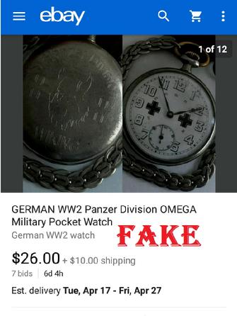 GERMAN WW2 Panzergrenadier Division JUNGHANS Silver Pocket Watch