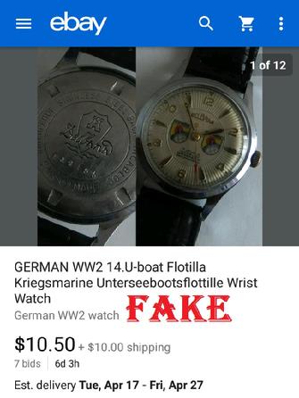 GERMAN WW2 Panzer Division Officer Military Wrist Watch