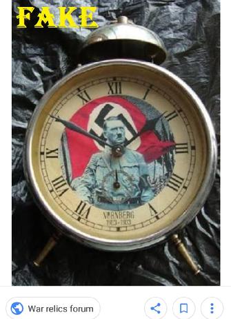 fake nazi wrist clock