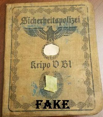 Fake Nazi WW2 I.D Document