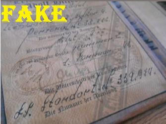 fake nazi ID on ebay