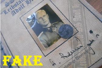 fake nazi ID on ebay