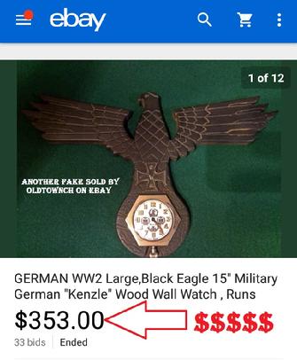 Fake Nazi Wall Clock