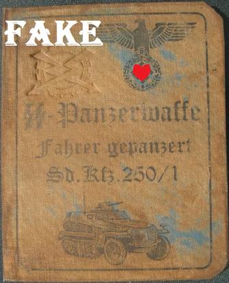 Fake Nazi Passbook, ID, WW2