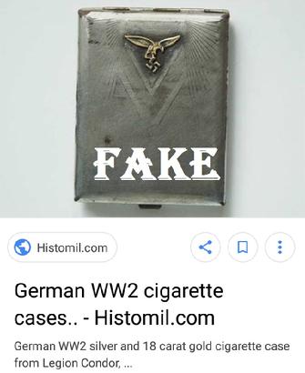 Fake Nazi Cigarette Cases