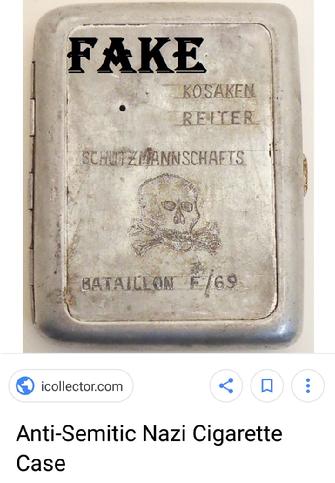 Fake Nazi Cigarette Cases