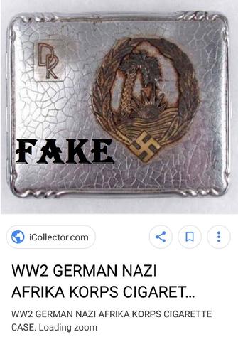 Fake Nazi Cigarette Cases