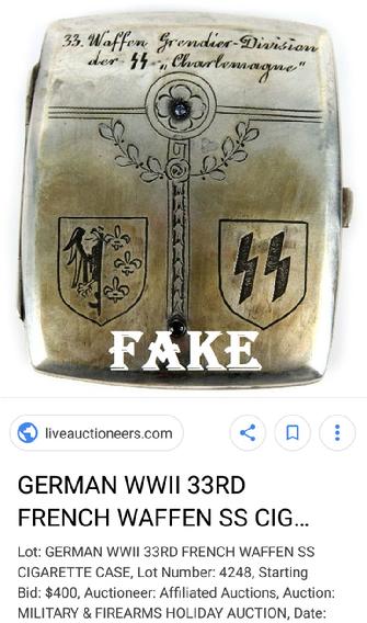 Fake Nazi Cigarette Cases
