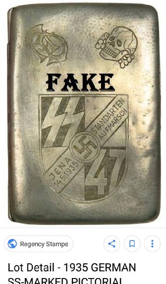 Fake Nazi Cigarette Cases