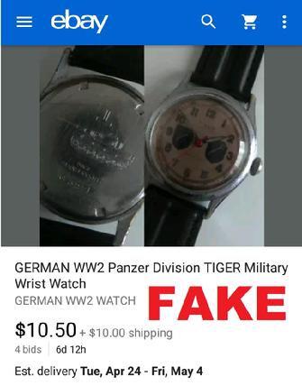 fake nazi watch