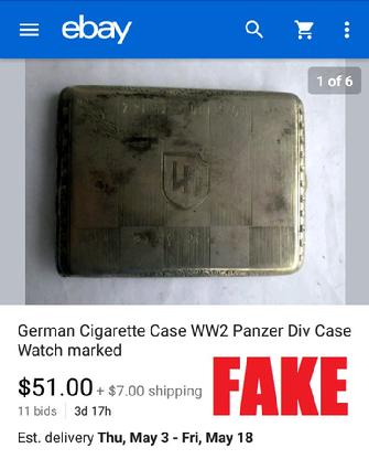 Nazi Cigarette Case