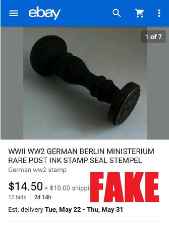 WW2 German Ink Stamp
