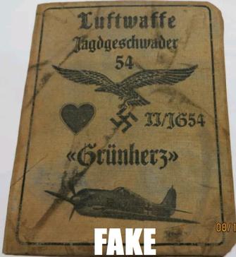 Fake Nazi Passbook, ID, WW2
