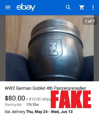 ww2 german goblet