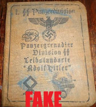 Fake Nazi Passbook, ID, WW2