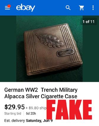 WW2 German Cigarette Case