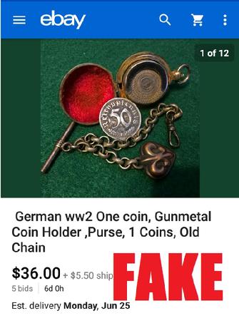 WW2 German Coin Holder