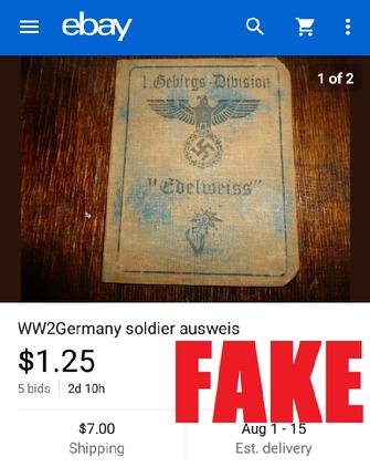 WW2 German Passbook