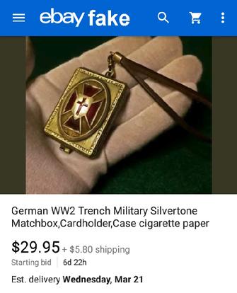 German WW2 Trench Matchbox Holder 