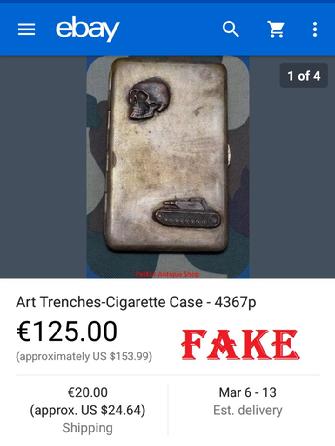 fake nazi cigarette case