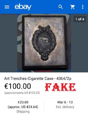 Fake Cigarette Case