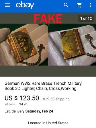 German WW2 Rare Brass Trench Military 