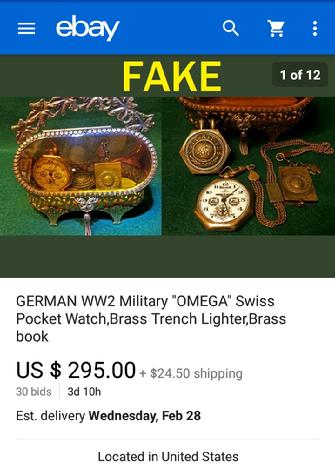 German Omega Pocket Watch