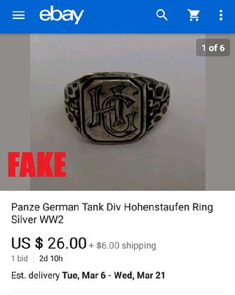 Fake Nazi Rings