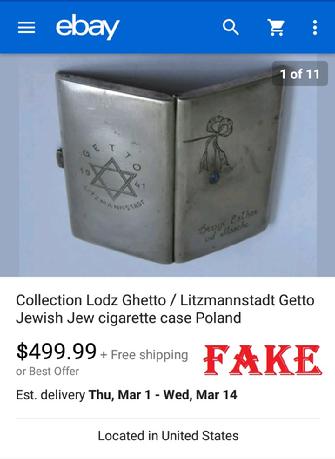 Fake Jewish WW2 Relic