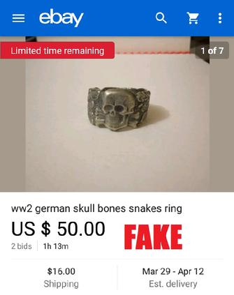 Fake Nazi Rings